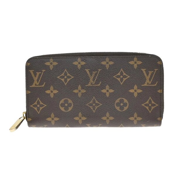 LOUIS VUITTON Long Zippy Wallet Monogram Leather Brown France 268-082025 - Picture 1 of 16